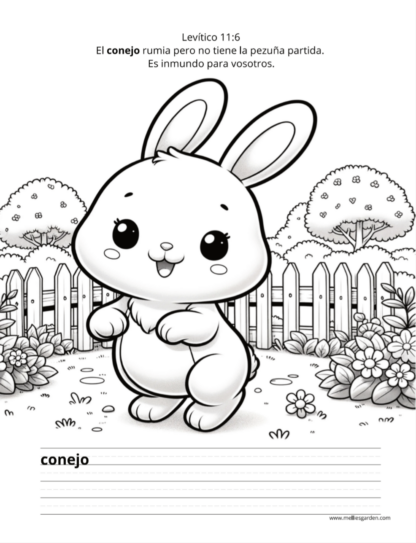 Mellies Garden Christian childrens coloring book page with bible verse Philippians 4