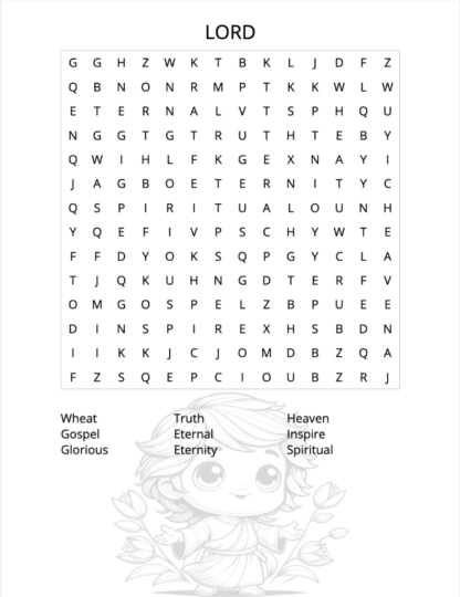 Mellie's Garden biblical word search